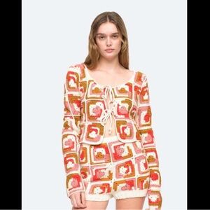 Sea New York Crochet Hayden Cardigan S Sweater